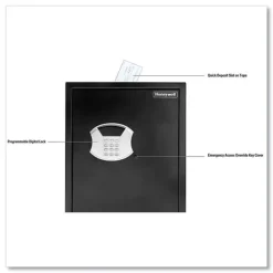 Honeywell 15 x 7.8 x 22 Digital Steel Security Safe with Drop Slot - Black