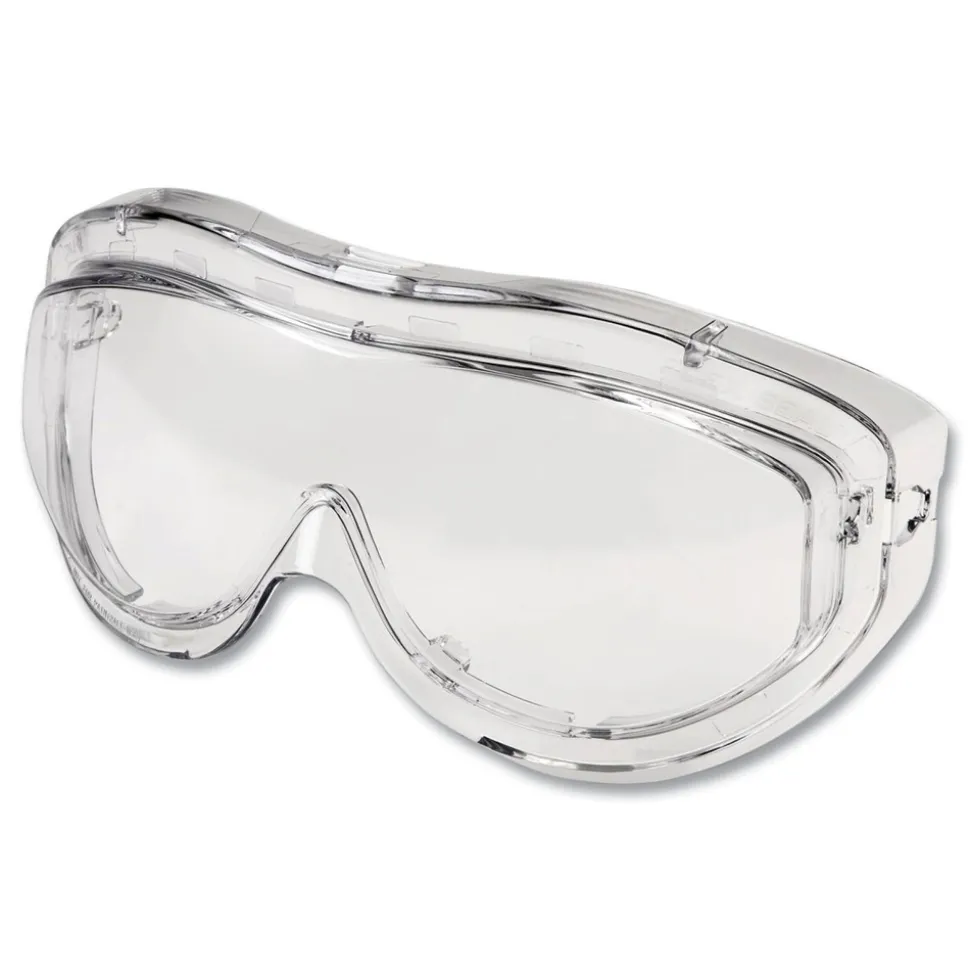 Honeywell Uvex Flex Seal HydroShield Anti-Fog/Anti-Scratch Lens OTG Goggles - Clear/Navy/Gray