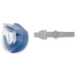 Honeywell Uvex Flex Seal HydroShield Anti-Fog/Anti-Scratch Lens OTG Goggles - Clear/Navy/Gray