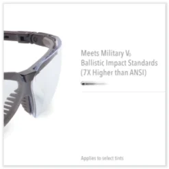 Honeywell Uvex Genesis Safety Eyewear - Black Nylon Frame/Clear Polycarbonate Lens