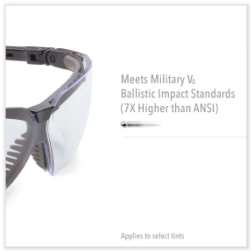 Honeywell Uvex Genesis Safety Eyewear - Black Nylon Frame/Clear Polycarbonate Lens