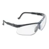 Honeywell Uvex Genesis Wraparound Safety Glasses - Black Plastic Frame/Clear Lens