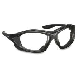 Honeywell Uvex Polycarbonate Seismic Sealed Eyewear - Black Frame Clear Lens