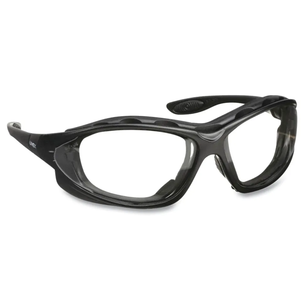 Honeywell Uvex Polycarbonate Seismic Sealed Eyewear - Black Frame Clear Lens
