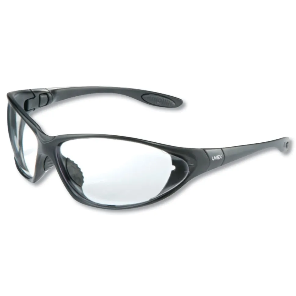 Honeywell Uvex Polycarbonate Seismic Sealed Eyewear - Black Frame Clear Lens