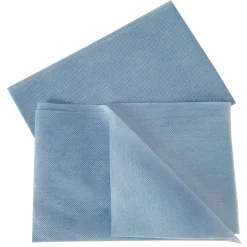 HOSPECO 13 in. x 21 in. 1-Ply Deluxe Foodservice Wiper - Blue (150/Carton)