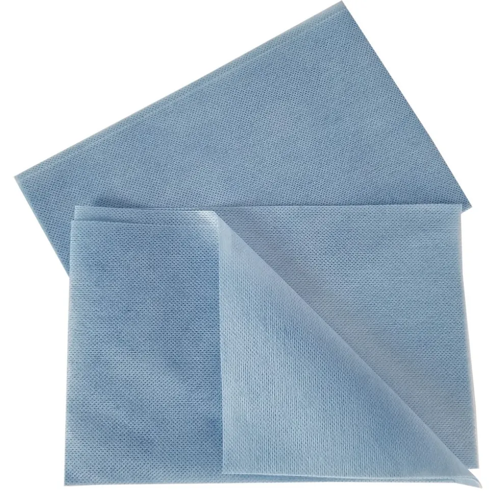 HOSPECO 13 in. x 21 in. 1-Ply Deluxe Foodservice Wiper - Blue (150/Carton)