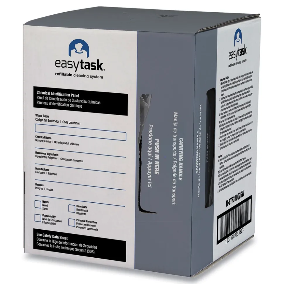 HOSPECO 10 in. x 13 in. 1-Ply Quarterfold Easy Task F310 Wiper - White