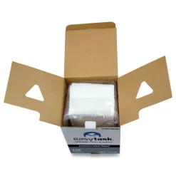 HOSPECO 10 in. x 13 in. 1-Ply Quarterfold Easy Task F310 Wiper - White