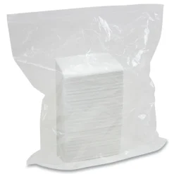 HOSPECO 10 in. x 13 in. 1-Ply Quarterfold Easy Task F310 Wiper - White (6 Bags/Carton)