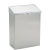 HOSPECO 8 in. x 4 in. x 11 in. Wall Mount Sanitary Napkin Receptacle - Stainless Steel