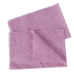 HOSPECO Choice 12 in. x 21 in. 1-Ply Counter Foodservice Wiper - Pink/White (200/Carton)