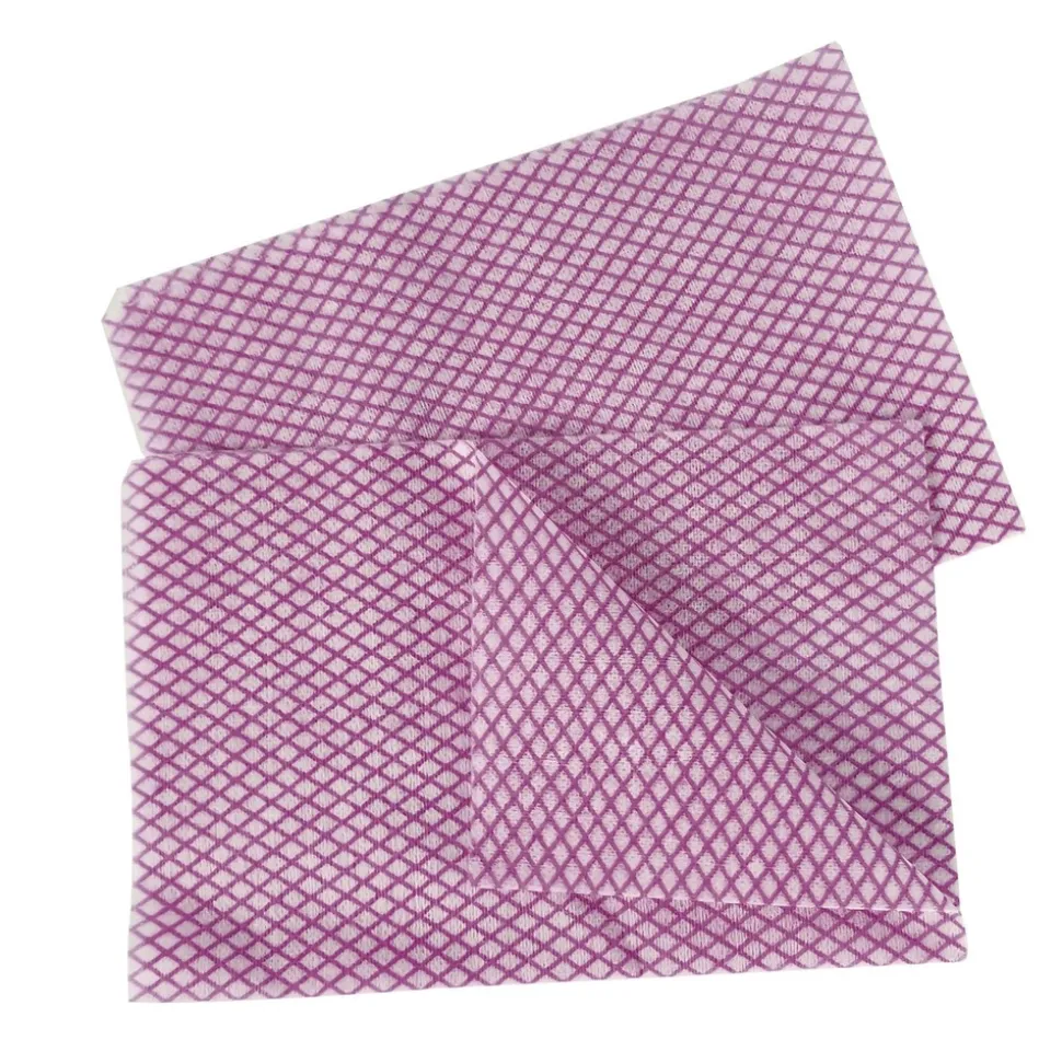 HOSPECO Choice 12 in. x 21 in. 1-Ply Counter Foodservice Wiper - Pink/White (200/Carton)