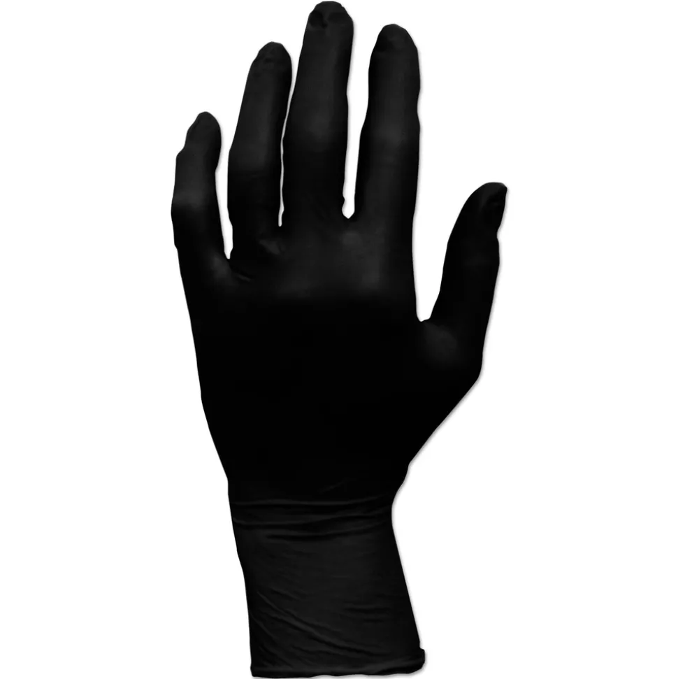 HOSPECO GL-N105FX ProWorks GrizzlyNite Nitrile Gloves - X-Large Black (1000/Carton)