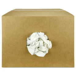 HOSPECO Sweatshirt Rags Unscented White (8/lb, 25 lb/Carton)
