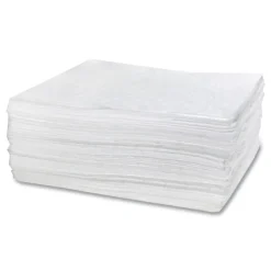 HOSPECO TASKBrand 15 in. x 18 in. 0.17-Gallon Industrial Oil Only Sorbent Pad - White (100/CT)