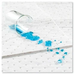 HOSPECO TASKBrand 15 in. x 18 in. 0.17-Gallon Industrial Oil Only Sorbent Pad - White (100/CT)