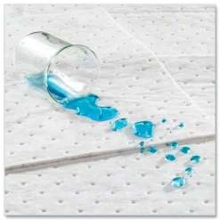 HOSPECO TASKBrand 15 in. x 18 in. 0.21-Gallon Industrial Oil Only Sorbent Pad - White (100/CT)