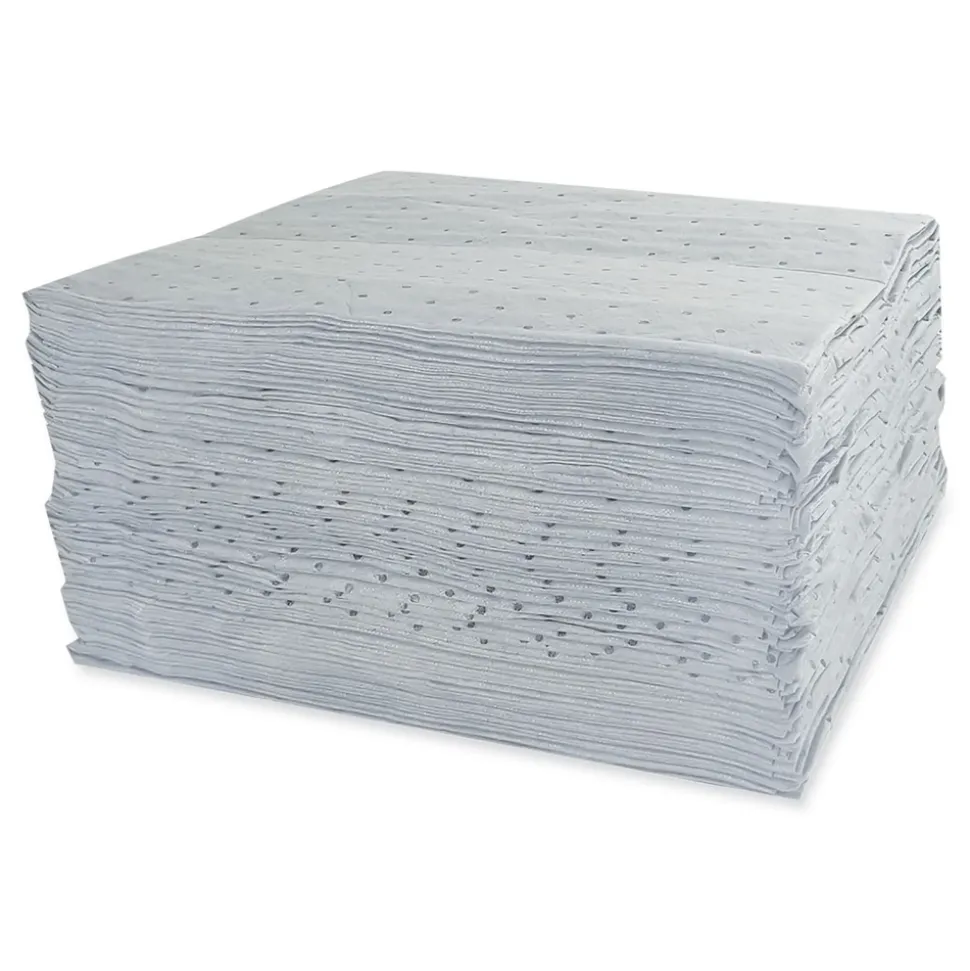 HOSPECO TASKBrand All Sorb 15 in. x 18 in. 0.22-Gallon Industrial Sorbent Pad - Gray (100/Pack)