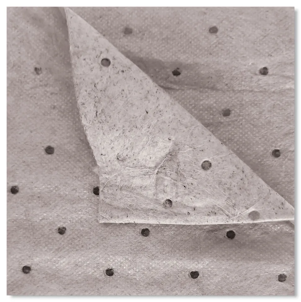 HOSPECO TASKBrand All Sorb 15 in. x 18 in. 0.22-Gallon Industrial Sorbent Pad - Gray (100/Pack)