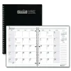 House of Doolittle 11 in. x 8.5 in. 14-Month (Jul 2025-Aug 2026) Wirebound Academic Monthly Planner - Black Cover