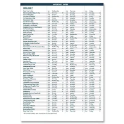 House of Doolittle 11 in. x 8.5 in. 14-Month (Jul 2025-Aug 2026) Wirebound Academic Monthly Planner - Black Cover