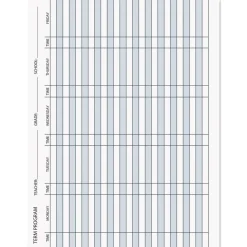 House of Doolittle 11 in. x 8.5 in. Sheets 45-Week Span 7 Classes Weekly Recycled Teacher's Planner - Blue Cover