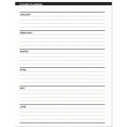 House of Doolittle 8.75 in. x 6.78 in. 14-Month (Dec 2025-Jan 2027) Recycled Ruled Monthly Planner - Black Cover