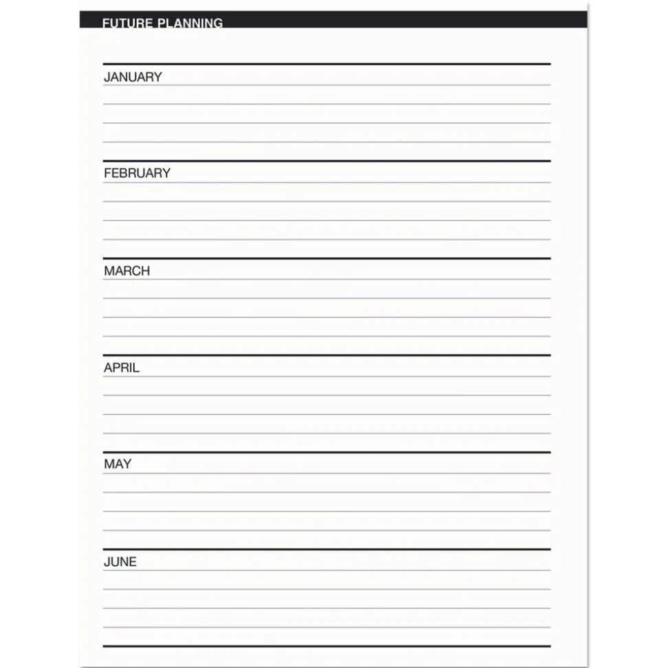 House of Doolittle 8.75 in. x 6.78 in. 14-Month (Dec 2025-Jan 2027) Recycled Ruled Monthly Planner - Black Cover