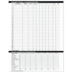 House of Doolittle 8.75 in. x 6.78 in. 14-Month (Dec 2025-Jan 2027) Recycled Ruled Monthly Planner - Black Cover
