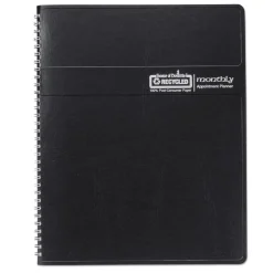 House of Doolittle 8.75 in. x 6.78 in. 14-Month (Dec 2025-Jan 2027) Recycled Ruled Monthly Planner - Black Cover