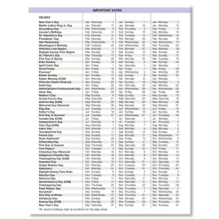 House of Doolittle 9 in. x 7 in. 12-Month (Jan-Dec 2026) Recycled Wild Flower Weekly/Monthly Planner - Gray/White/Purple Cover