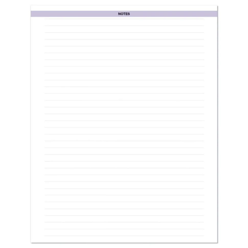 House of Doolittle 9 in. x 7 in. 12-Month (Jan-Dec 2026) Recycled Wild Flower Weekly/Monthly Planner - Gray/White/Purple Cover