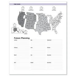 House of Doolittle 9 in. x 7 in. 12-Month (Jan-Dec 2026) Recycled Wild Flower Weekly/Monthly Planner - Gray/White/Purple Cover