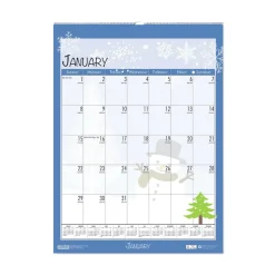 House of Doolittle 12 in. x 16.5 in. 12-Month (Jan-Dec 2026) Recycled Seasonal Wall Calendar