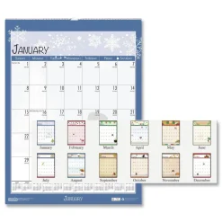 House of Doolittle 12 in. x 16.5 in. 12-Month (Jan-Dec 2026) Recycled Seasonal Wall Calendar