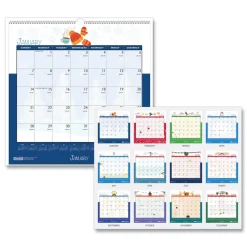House of Doolittle 12 in. x 12 in. 12-Month (Jan-Dec 2026) Recycled Seasonal Wall Calendar