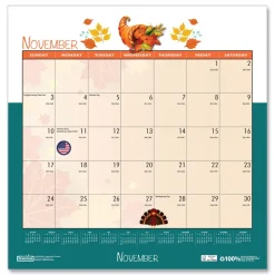 House of Doolittle 12 in. x 12 in. 12-Month (Jan-Dec 2026) Recycled Seasonal Wall Calendar
