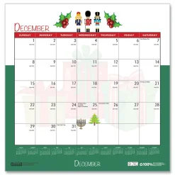 House of Doolittle 12 in. x 12 in. 12-Month (Jan-Dec 2026) Recycled Seasonal Wall Calendar