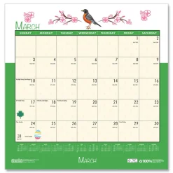 House of Doolittle 12 in. x 12 in. 12-Month (Jan-Dec 2026) Recycled Seasonal Wall Calendar