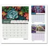 House of Doolittle 14 in. x 11 in. 12-Month (Jan-Dec 2026) Recycled Succulent and Cacti Wall Calendar - Multicolor Sheets