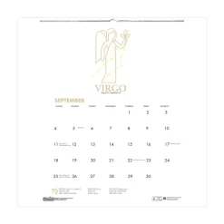 House of Doolittle 11 in. x 14 in. 12-Month (Aug 2025-Jul 2026) Recycled Academic Zodiac Wall Calendar - Multicolor Sheets