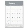 House of Doolittle 8.5 in. x 11 in. 12-Month (Jan-Dec 2026) Bar Harbor Recycled Wirebound Monthly Wall Calendar - White/Blue/Gray Sheets