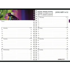 House of Doolittle 10 in. x 7 in. 12-Month (Jan-Dec 2026) Earthscapes Recycled Weekly/Monthly Planner - Black Cover