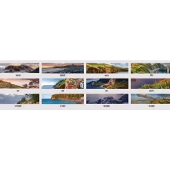 House of Doolittle Earthscapes 22 in. x 17 in. 12-Month (Jan-Dec) 2026 Recycled Monthly Desk Pad Calendar - Coastlines Photos