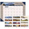 House of Doolittle Earthscapes 22 in. x 17 in. 12-Month (Jan-Dec) 2026 Recycled Monthly Desk Pad Calendar - Motivational Photos