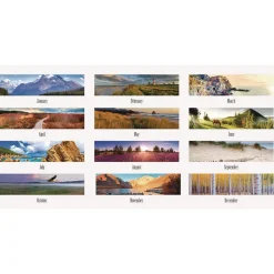 House of Doolittle Earthscapes 22 in. x 17 in. 12-Month (Jan-Dec) 2026 Recycled Monthly Desk Pad Calendar - Motivational Photos