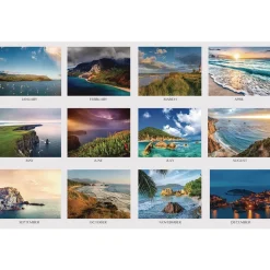 House of Doolittle Earthscapes 22 in. x 17 in. 12-Month (Jan to Dec) 2026 Recycled Desk Pad Calendar - Multicolor