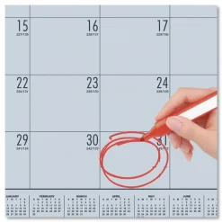 House of Doolittle EcoTones 22 in. x 17 in. 12-Month (Jan to Dec) 2026 Recycled Monthly Desk Pad Calendar - Sunset Orchid/Cordovan