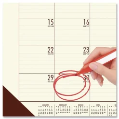 House of Doolittle EcoTones 22 in. x 17 in. 12-Month (Jan-Dec) 2026 Recycled Monthly Desk Pad Calendar - Cream/Brown